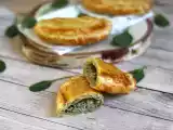Receta Empanadillas de hojaldre rellenas de champiñones y espinacas