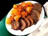 Receta Asado de carne con patatas en olla rápida