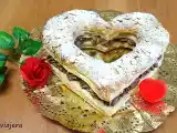 Receta Corazón de hojaldre y trufa