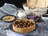 Receta Cheesecake de snickers - tarta de queso con caramelo de mantequilla salada