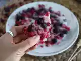 Receta Barritas de yogur helado con frutos rojos