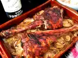 Receta Pierna de cordero lechal al horno