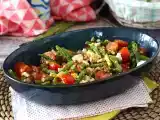 Receta Ensalada de espárragos, queso feta y nueces