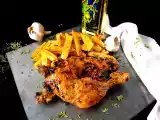 Receta Pollo alla diavola con patatas fritas (freidora de aire)