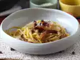 Receta Espaguetis a la carbonara, la receta tradicional italiana