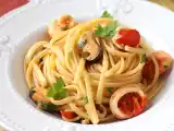 Receta Pasta con mariscos, pasta ai frutti di mare