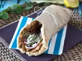 Receta Gyros con halloumi, ¡una versión vegetariana del sándwich griego!