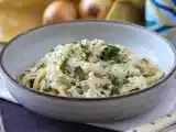Receta Pasta con crema de cebolla, una receta fácil y económica