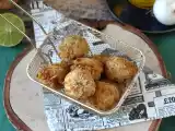 Receta Buñuelos de atún en freidora de aire, para un aperitivo irresistible