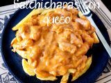 Receta Salchipapas con queso