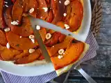 Receta Tatin de calabaza con queso de cabra y miel