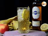 Receta Martini spritz sin alcohol, un cóctel dulce y floral