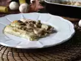 Receta Canelones de setas y salchicha fresca