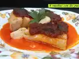 Receta Bacalao confitado con sobrasada y miel