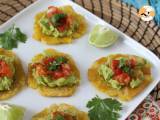 Receta Patacones con hogao y guacamole