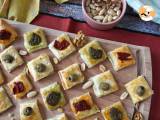 Receta Surtido de canapés de hojaldre: la idea perfecta para un aperitivo de última hora