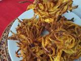 Receta Bhajis de cebolla, receta india {en freidora de aire}