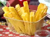 Receta Palitos de polenta frita en freidora de aire. crujientes, saludables y sin gluten