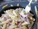 Receta Pasta con nata y jamón cocido: súper cremosa y rápida de hacer