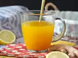 Receta Chupito de jengibre o ginger shot casero, receta fácil, antioxidante y antiinflamatoria