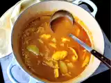 Receta Sopa de patatas y pescado {con un ligero toque marroquí}