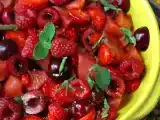 Receta Ensalada de frutos rojos: fresas, frambuesas, cerezas y sandía ¡perfecta para el verano!