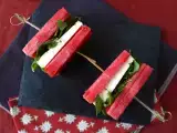 Receta Sándwich de sandía, feta y rúcula, la receta viral más refrescante del verano