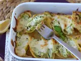 Receta Conchiglioni rellenos de ricotta, calabacín y limón