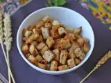 Receta Picatostes de hierbas en freidora de aire: fáciles y listos en minutos