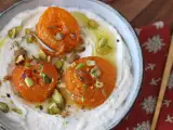Receta Feta batida con albaricoques asados y pistacho: ¡la crema para untar perfecta para el aperitivo!