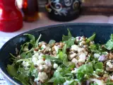 Receta Ensalada de lentejas con queso cottage y mozzarella, rica en proteínas
