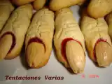 Receta Dedos de bruja (galletas de halloween)