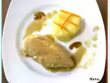 Receta Pechuga de pollo en salsa y pure de patatas.