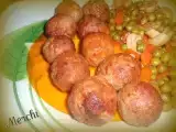 Receta Albóndigas de carne con guarnición de verduras