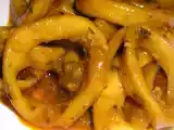 Receta Calamares al vino blanco.