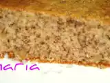 Receta Pastel de harina de castañas con nueces