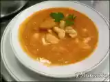 Receta Sopa de ajo con rape y huevo. (emilio almagro)