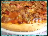 Receta Pizza crujiente carne lover's