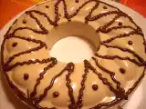 Receta Flan de turrón de jijona decorado con chocolate
