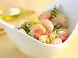 Receta Ensalada de pasta con gambas y atún