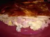 Receta Hojaldre de jamon y queso/tarte feuilletée au jambon et au fromage