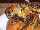 Receta Pecado de los gordos ;cañas de hojaldre rellenas de chocolate.