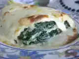 Receta Lasañas de espinacas y queso.... y de pollo, espinacas y piñones