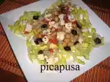 Receta Ensalada templada de garbanzos y tofu