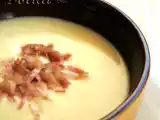 Receta Crema de patata con bacon y jengibre