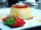 Receta Flan de pera, manzana y coco