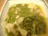 Receta Guisantes en salsa con guarnición
