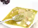 Receta Sopa de pescado y arroz con alga dulse