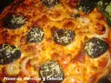 Receta Pizza de morcilla y cebolla