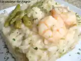 Receta Risotto de gambas y espárragos
